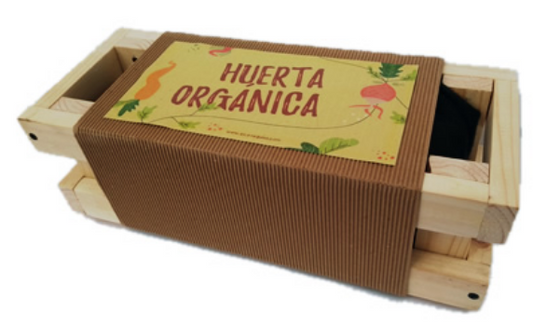 Huerta Premium en matera de madera de Pino pulido