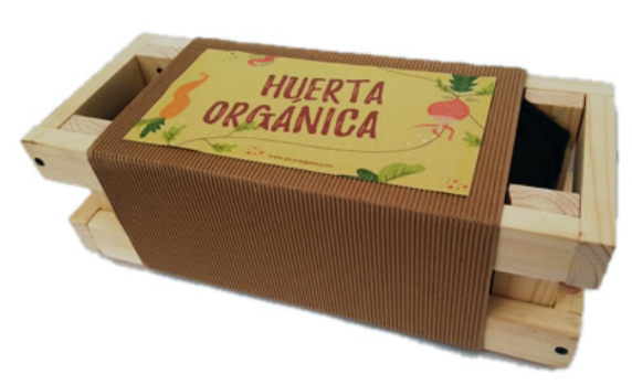 Huerta Premium en matera de madera de Pino pulido